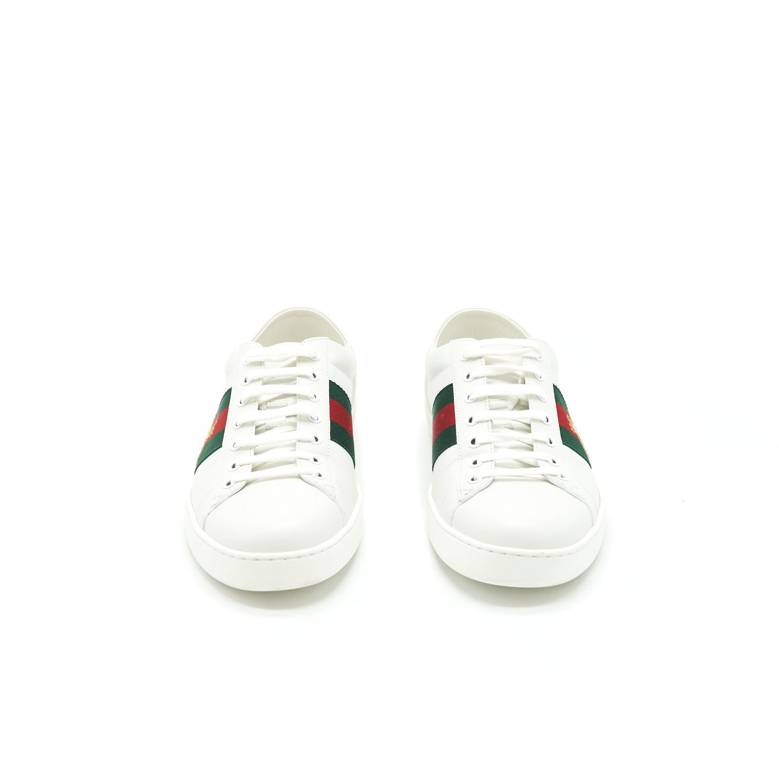Gucci Men's White Sneaker Bee Pattern