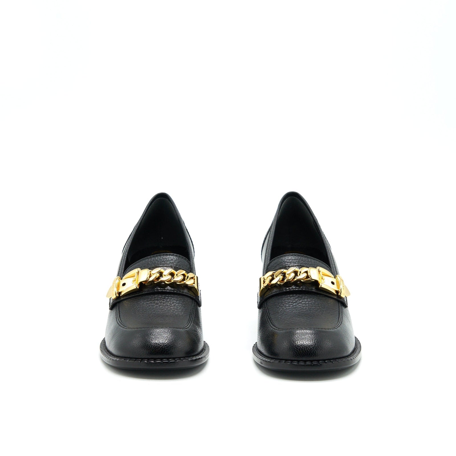 Gucci Sylvia Mid-Heel Pump Black GHW