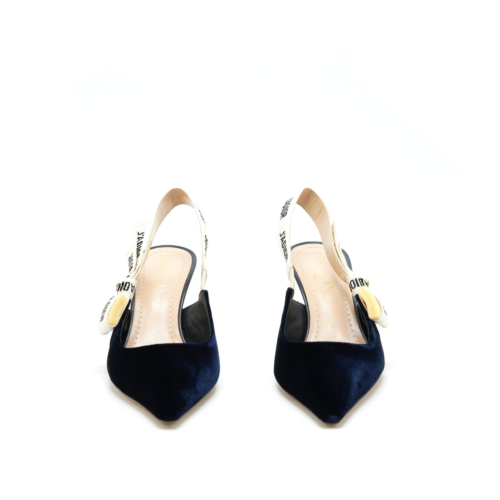 DIOR SLINGBACK PUMP VELVET NAVY