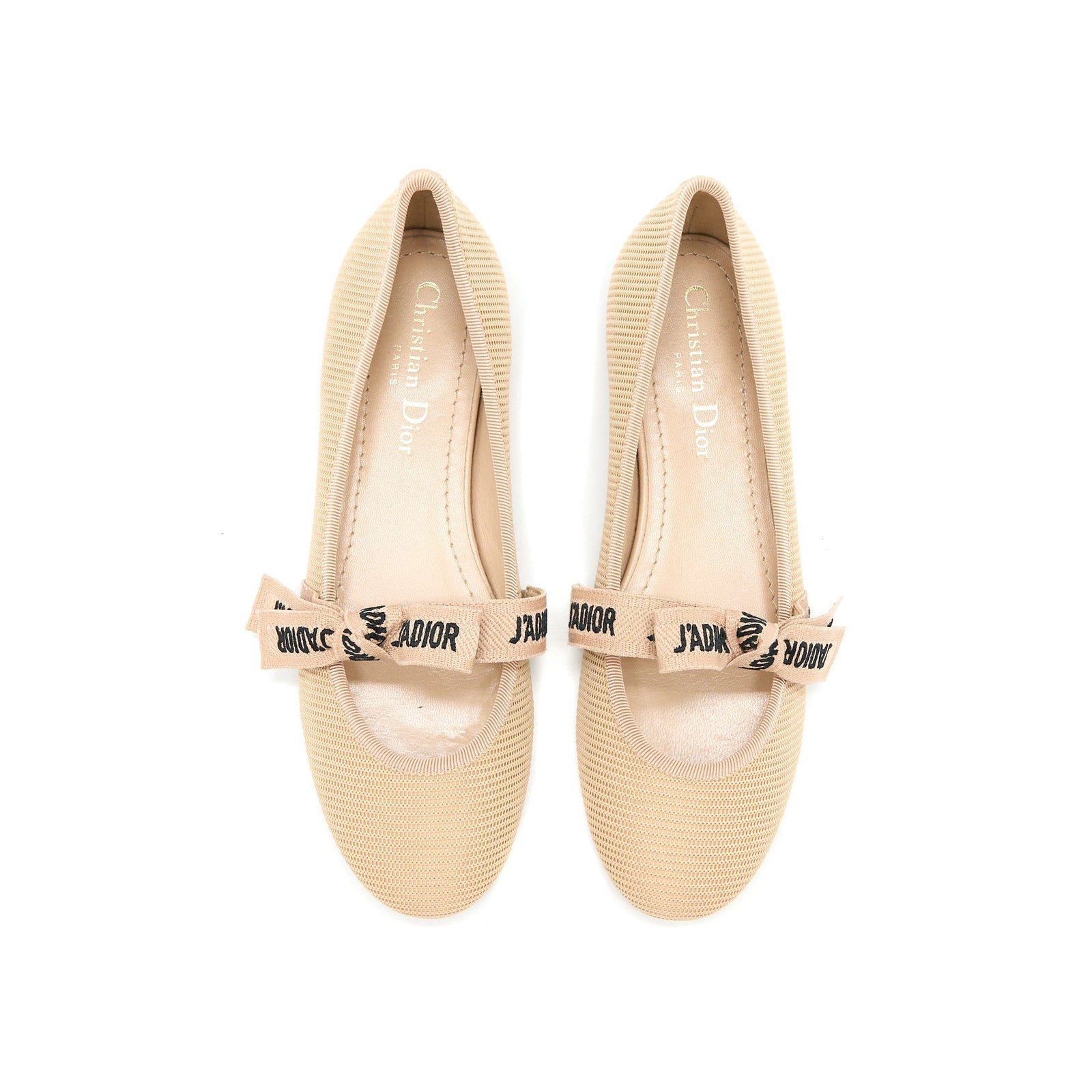 DIOR J’ADIOR BALLET PUMP CANVAS BEIGE