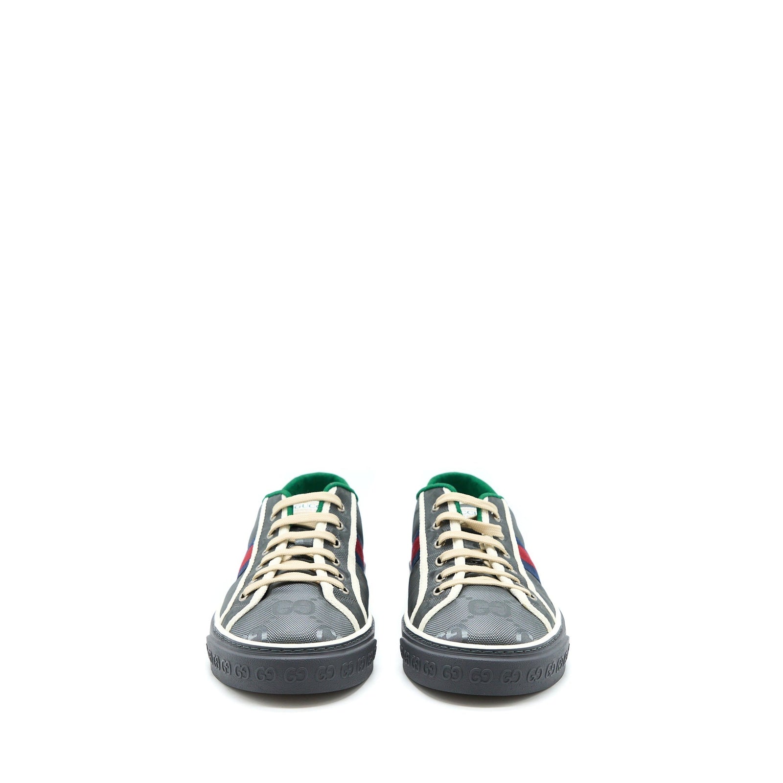 Gucci Men‘s Sneakers Off the Grid Webbing-Trimmed Monogrammed Econyl Canvas