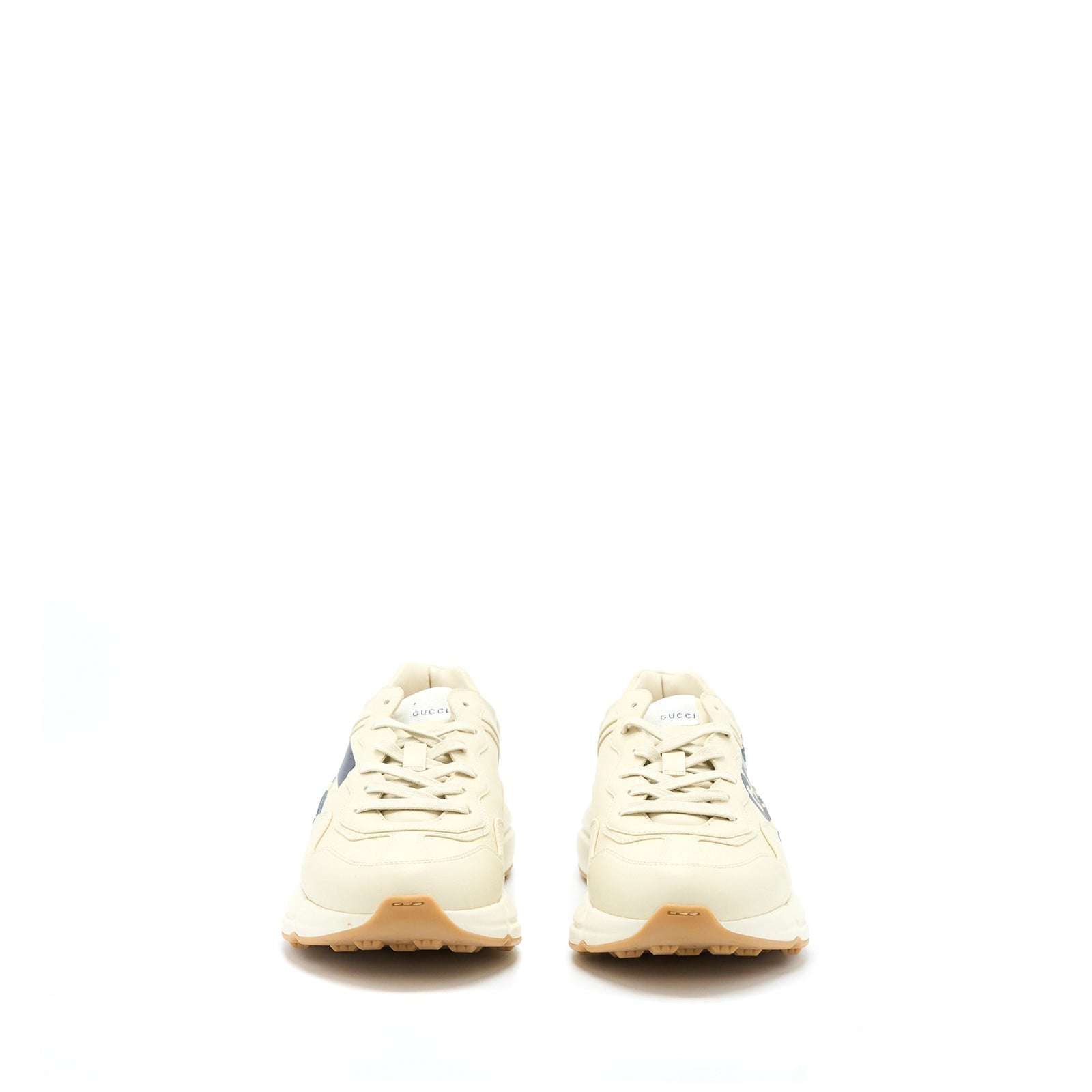 Gucci Men’s Rhyton Sneaker With "" Leather Ivory/Multicolour