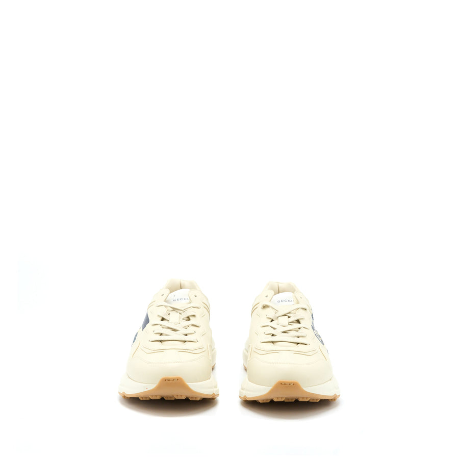 Gucci Men’s Rhyton Sneaker With "" Leather Ivory/Multicolour