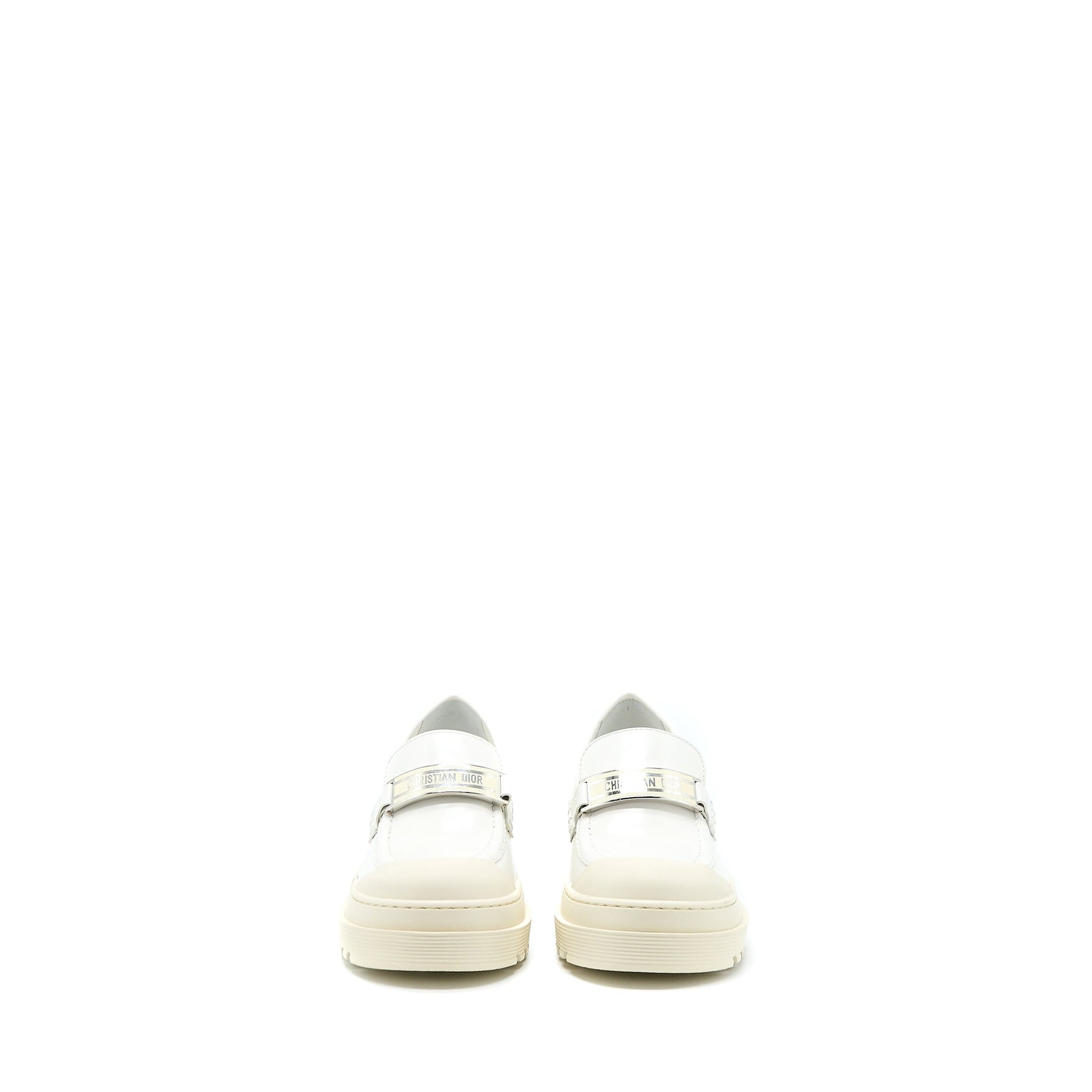CHRISTIAN DIOR CODE LOAFER BRUSHED CALFSKIN WHITE SHW