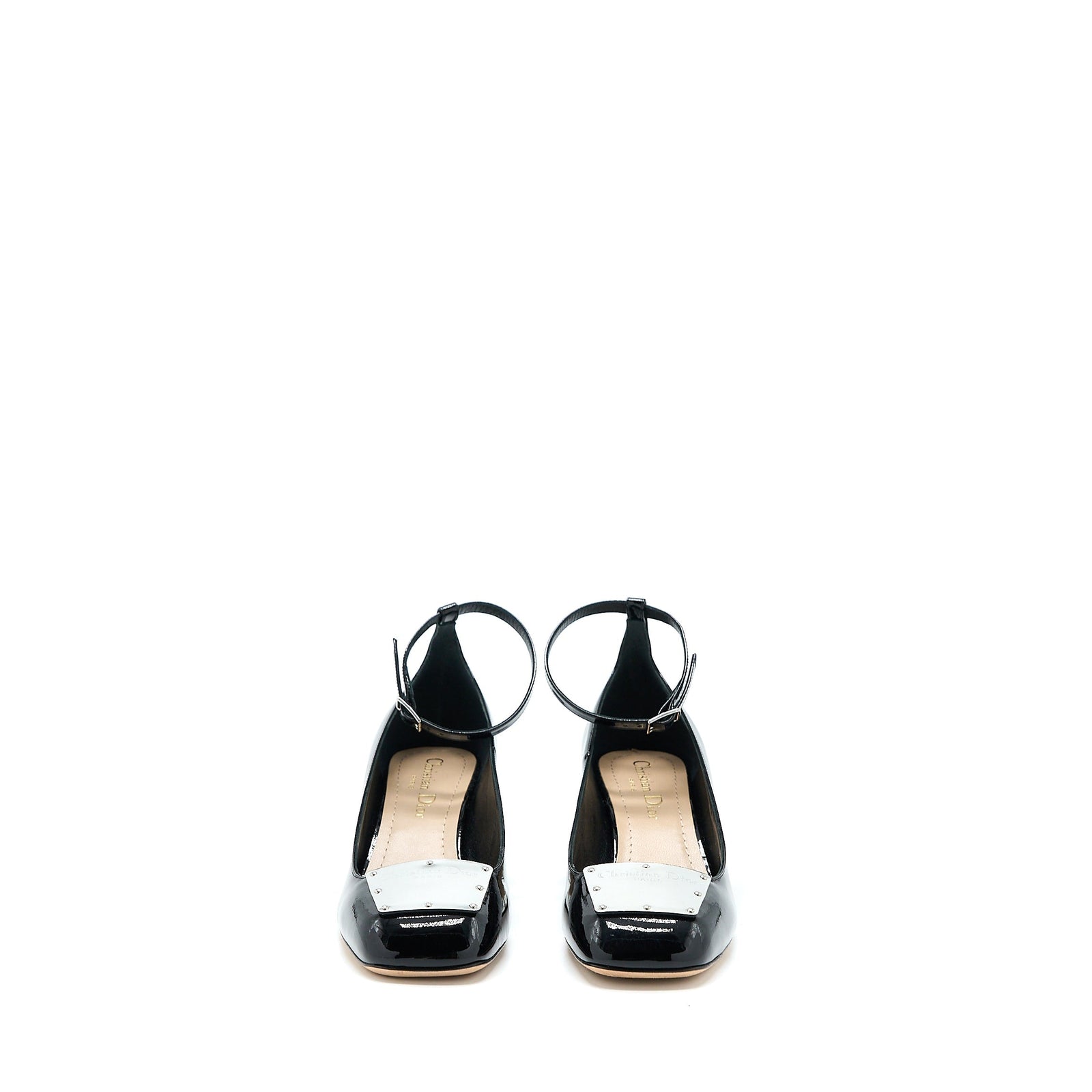 CHRISTIAN DIOR BALLET PUMP PATENT CALFSKIN BLACK SHW