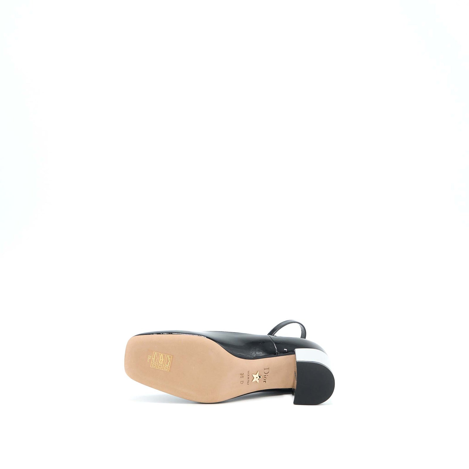 CHRISTIAN DIOR BALLET PUMP PATENT CALFSKIN BLACK SHW