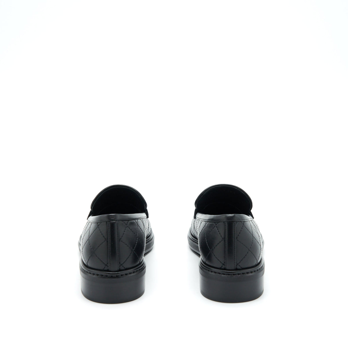 CHANEL QUILTED LEATHER WITH CC LOGO LOAFER BLACK LGHW