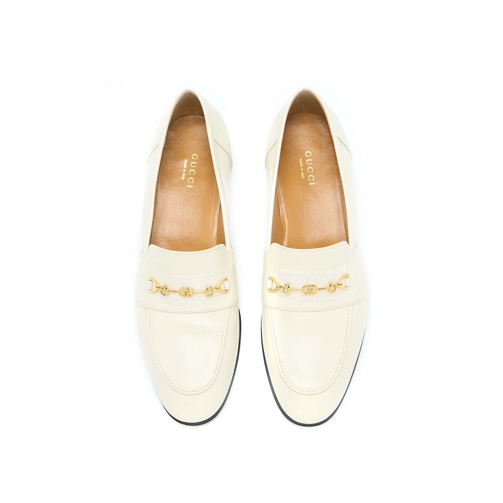 Gucci Women’s Loafer With Horsebit Calfskin White GHW