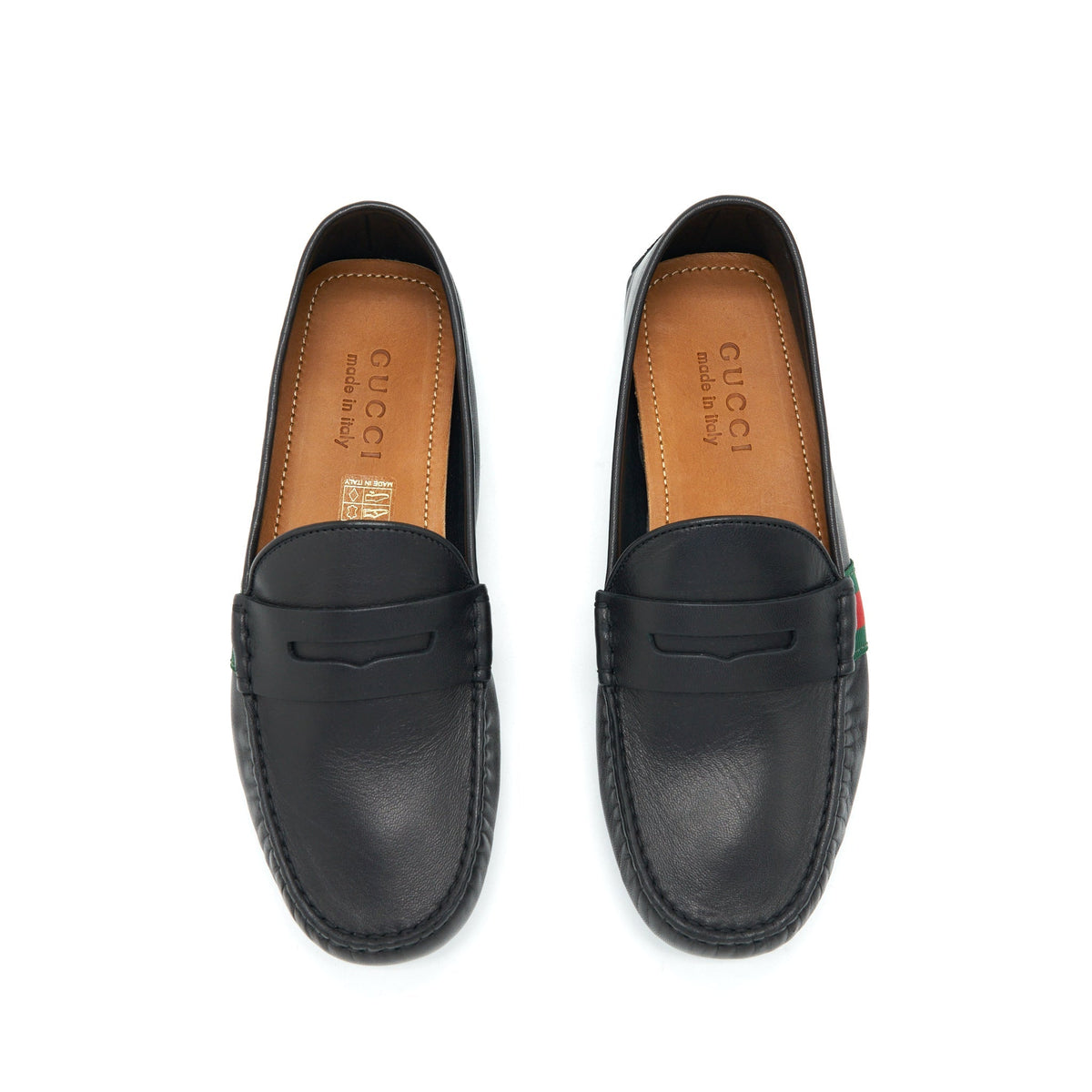 GUCCI MEN’S LEATHER LOAFER BLACK