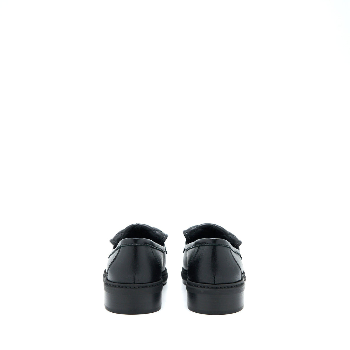 CHANEL TURNLOCK LOAFERS QUILTED LEATHER BLACK LGHW