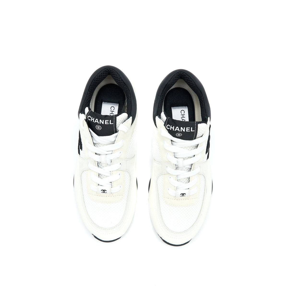 CHANEL CC LOGO SNEAKER BLACK/WHITE