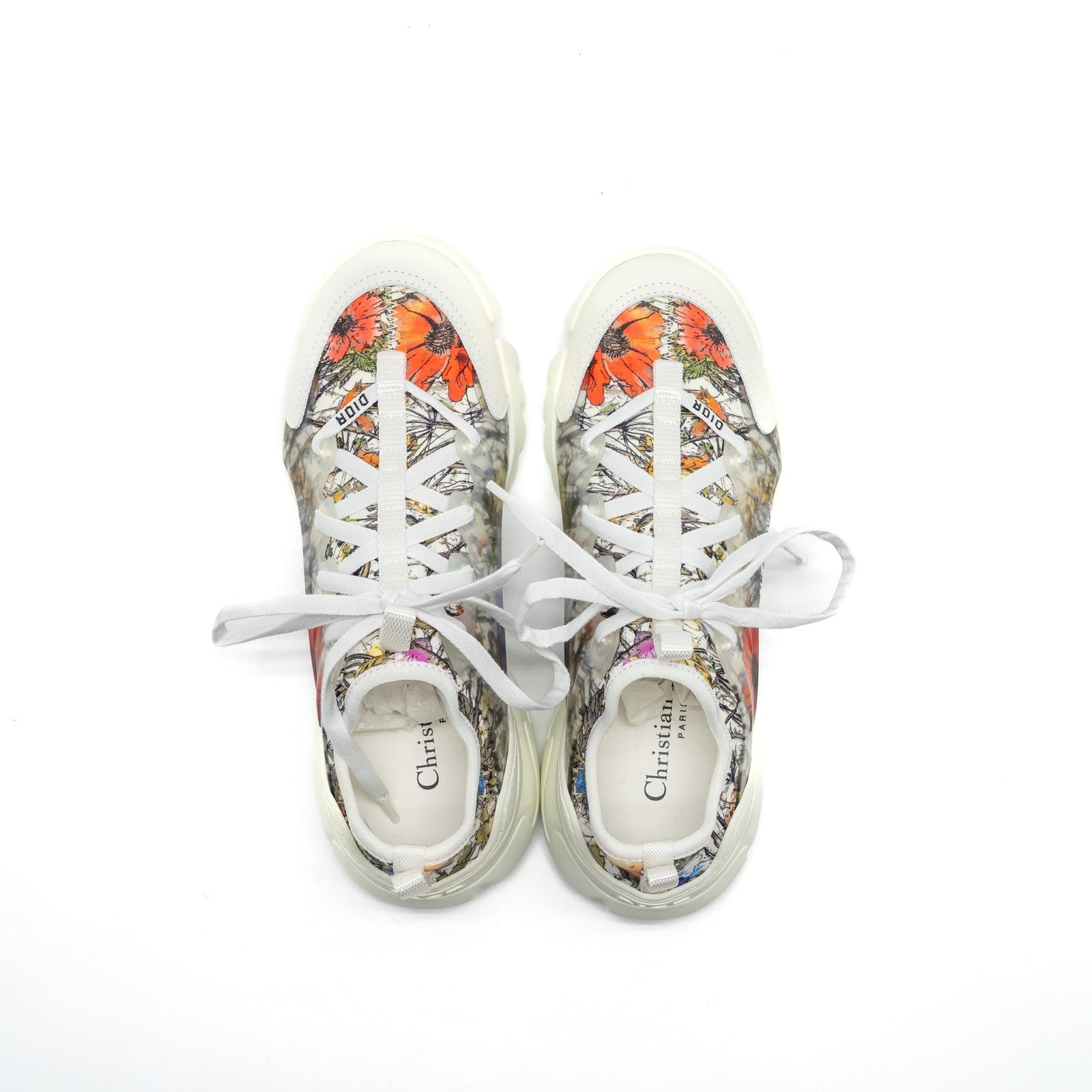 DIOR D-CONNECT SNEAKER FLOWER PRINTED FABRIC MULTICOLOUR