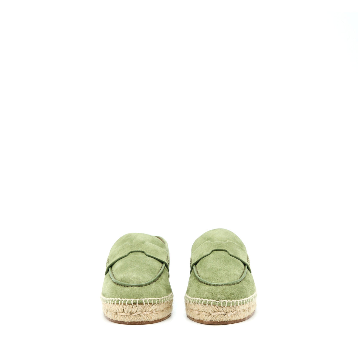 HERMES TRIP ESPADRILLE SUEDE/GOATSKIN KHAKI