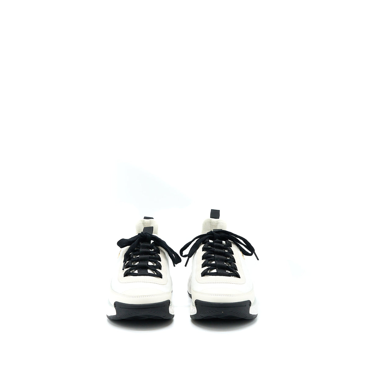 CHANEL SPORT TRAIL SNEAKER SUEDE/CALFSKIN WHITE/BLACK GHW