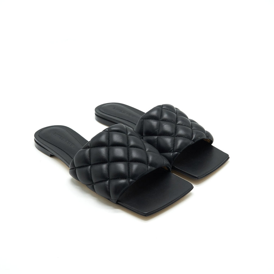 BOTTEGA VENETA PADDED SANDALS BLACK