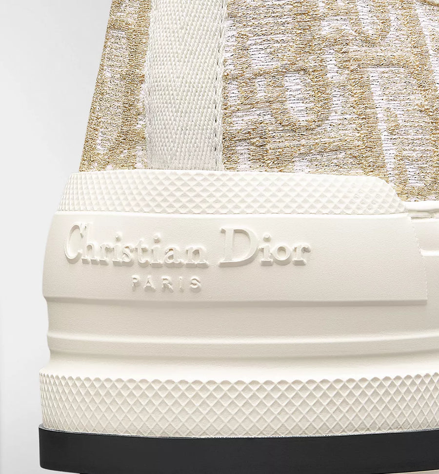 Christian Dior Canvas Walk'n'Dior Low Top Sneaker Taffy White & Beige