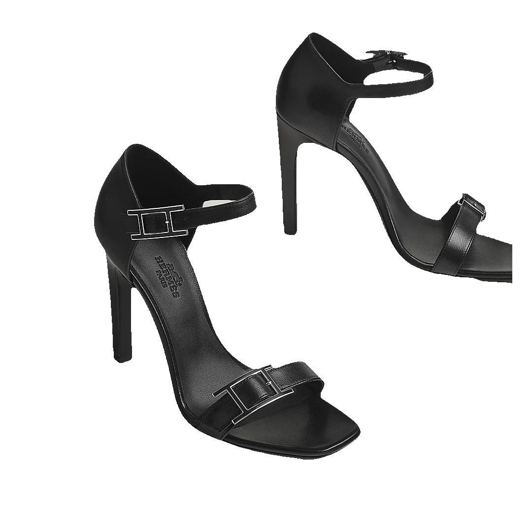 HERMÈS LIPSTICK SANDAL BLACK