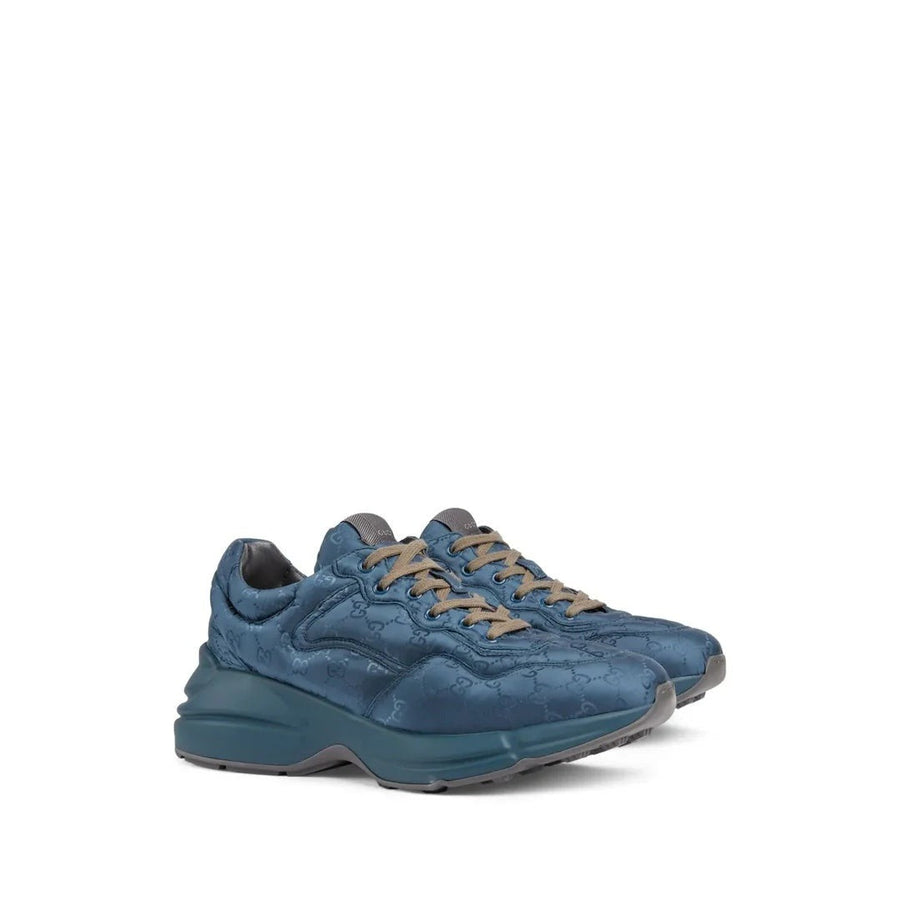 Gucci GG Supreme Monogram Rhyton Sneakers Blue