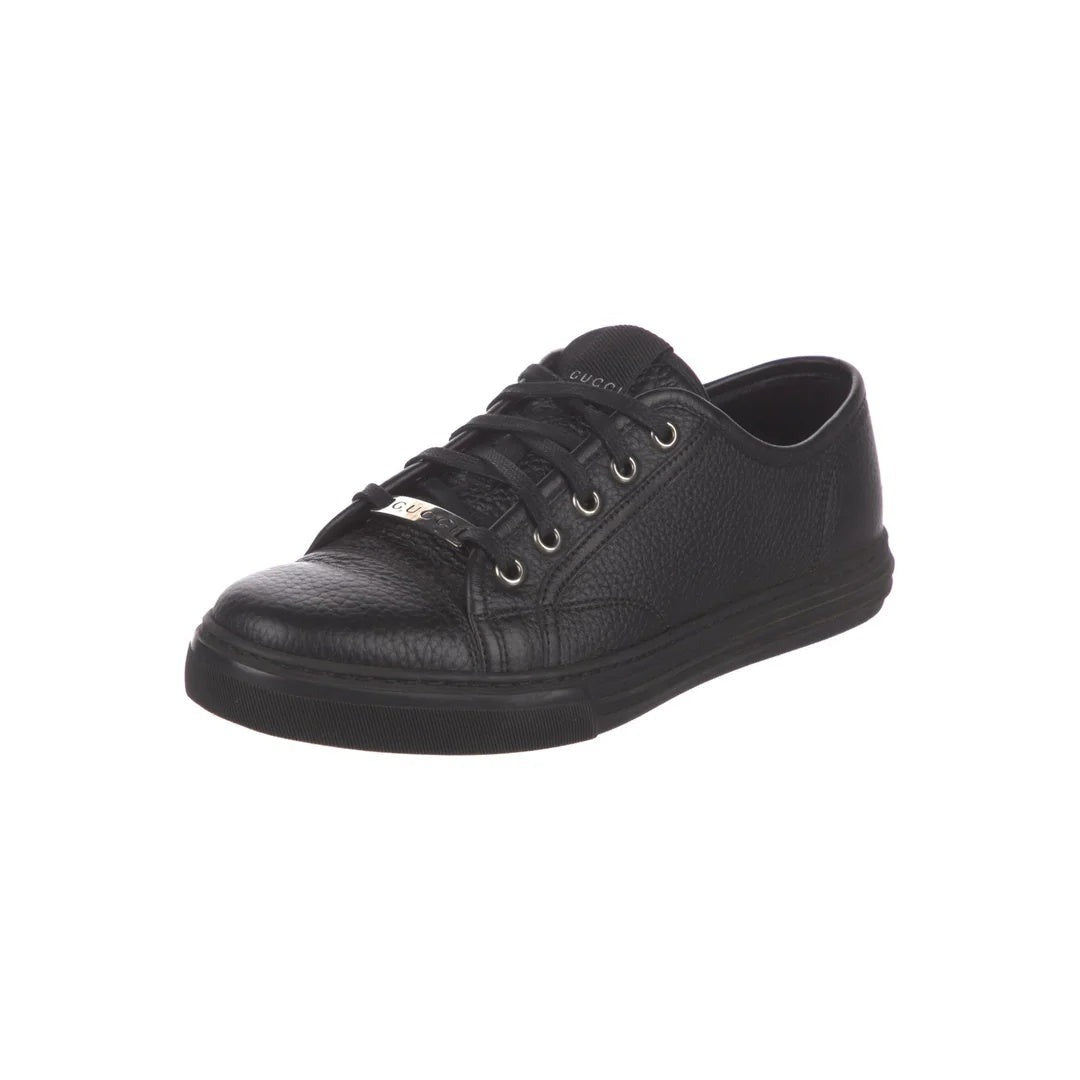 Gucci Rochelle Leather Sneakers Black