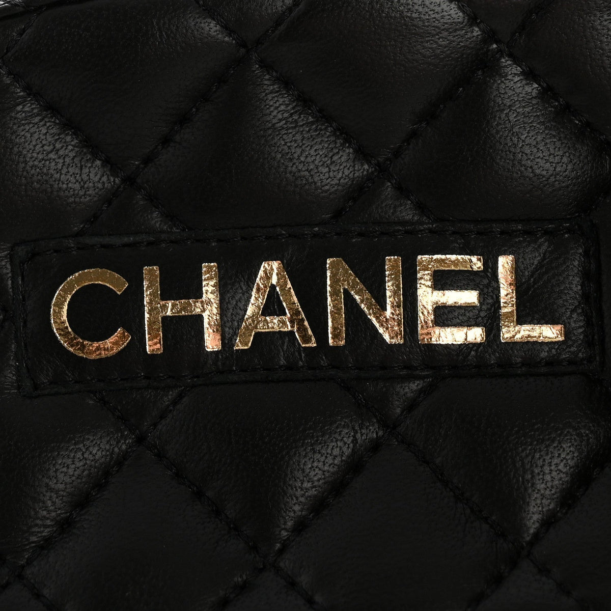 CHANEL LAMBSKIN QUILTED CC MULE SANDAL BLACK