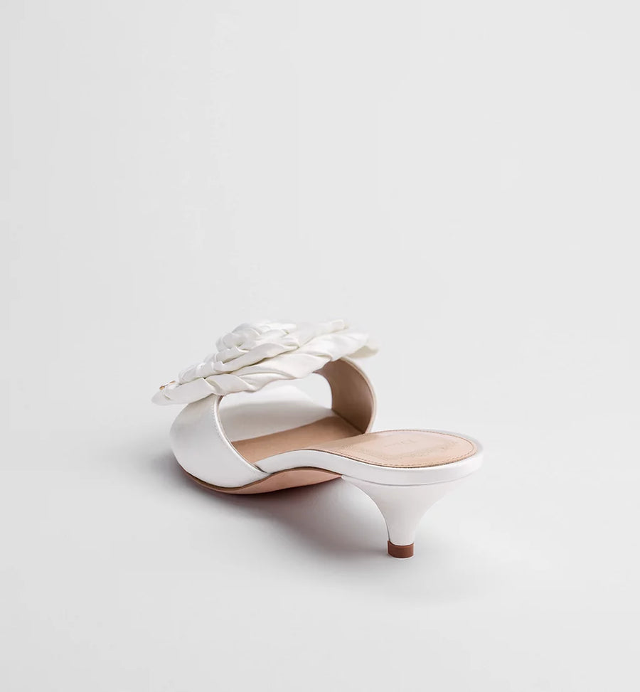 Dior Aurore Heeled Sandal White