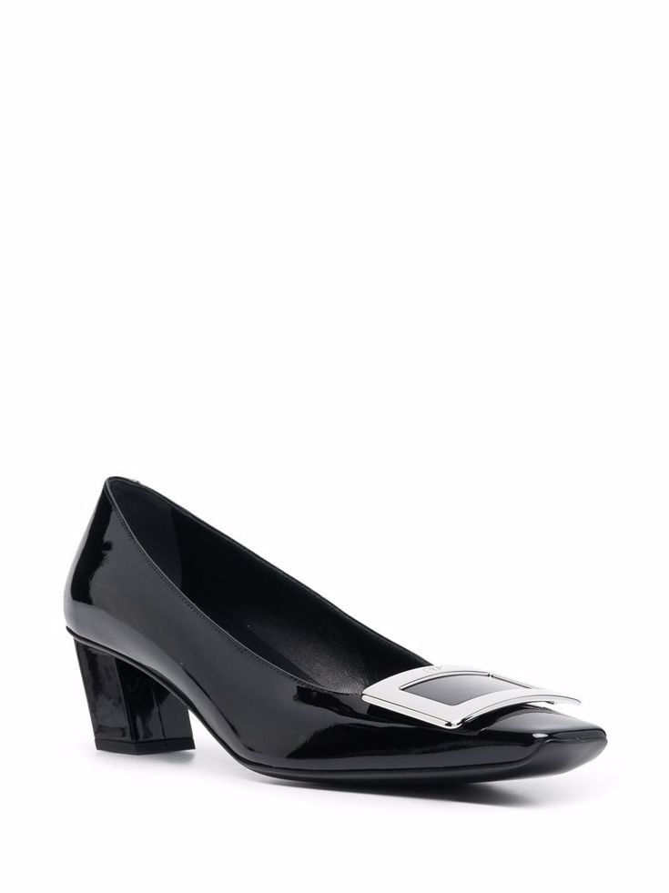 Roger Vivier Belle Vivier Patent Pump 65 Nude