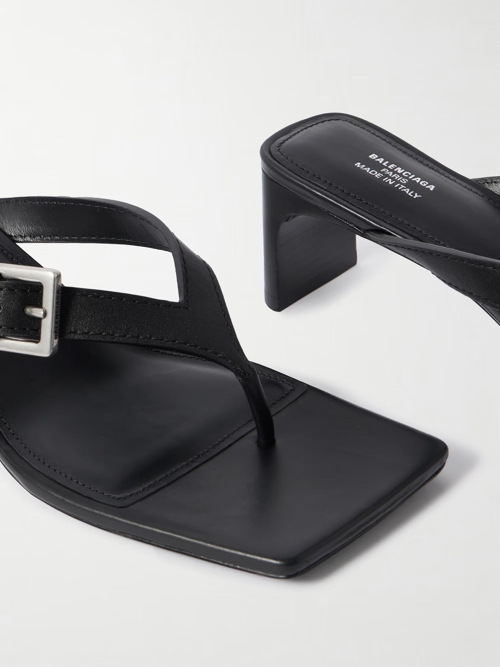 Balenciaga Bel Air Buckled Leather Sandals