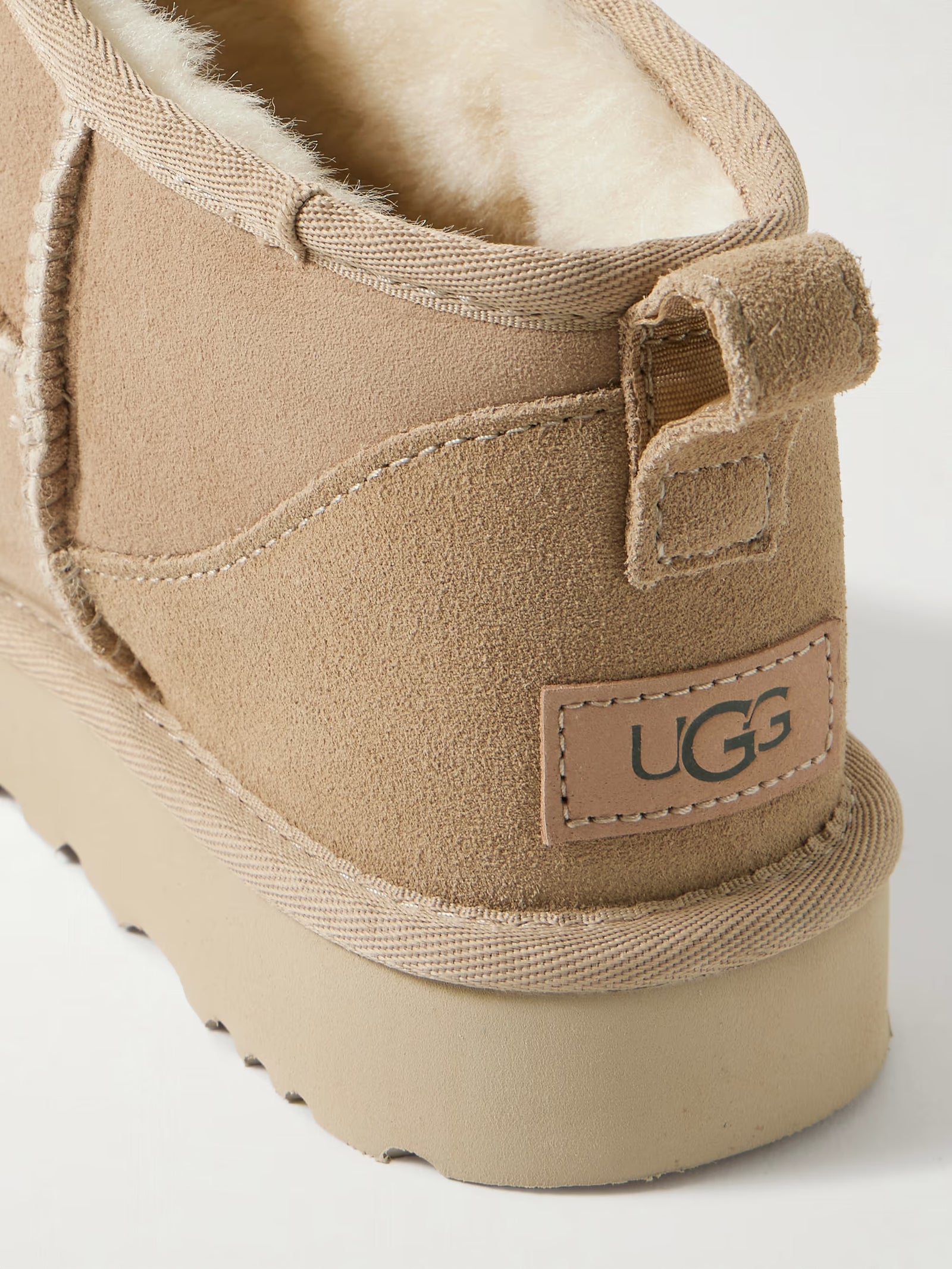 UGG Classic Ultra Mini Shearling Boots Beige