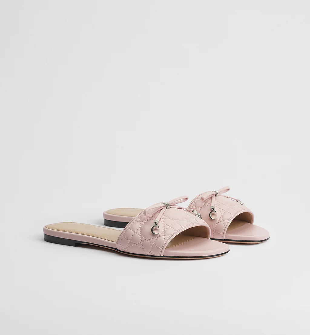 Dior Cannage Slide Soupir Pink