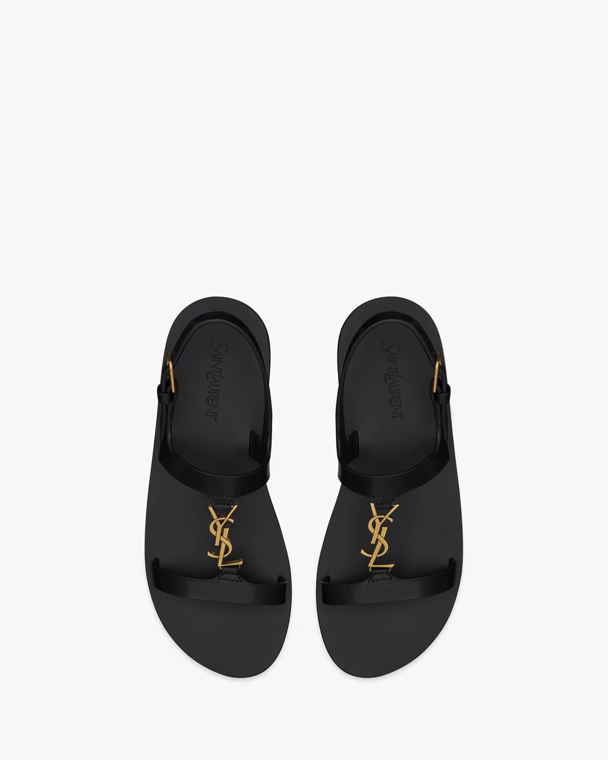 YSL Cassandra Sandals in Smooth Leather