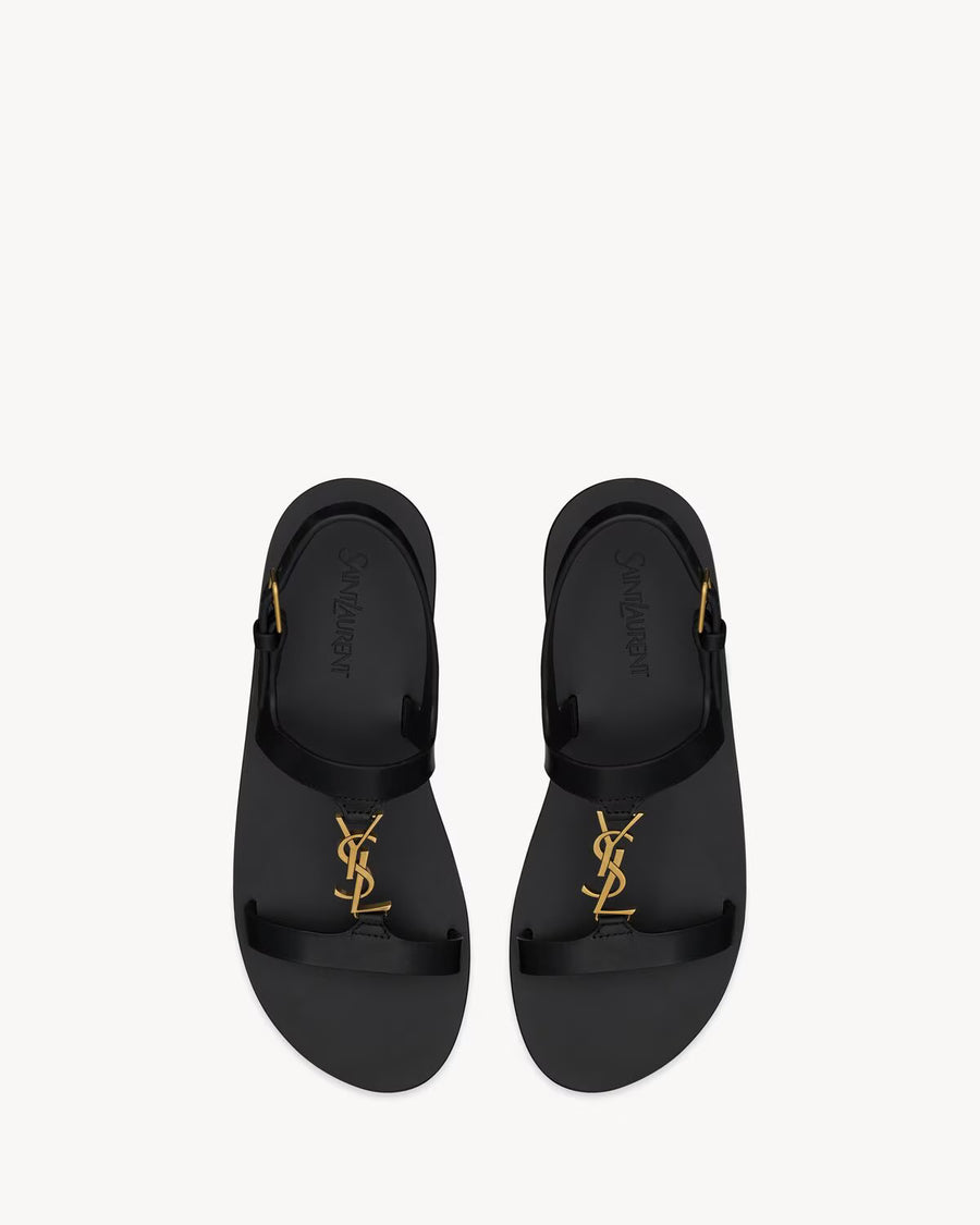 YSL Cassandra Sandals in Smooth Leather