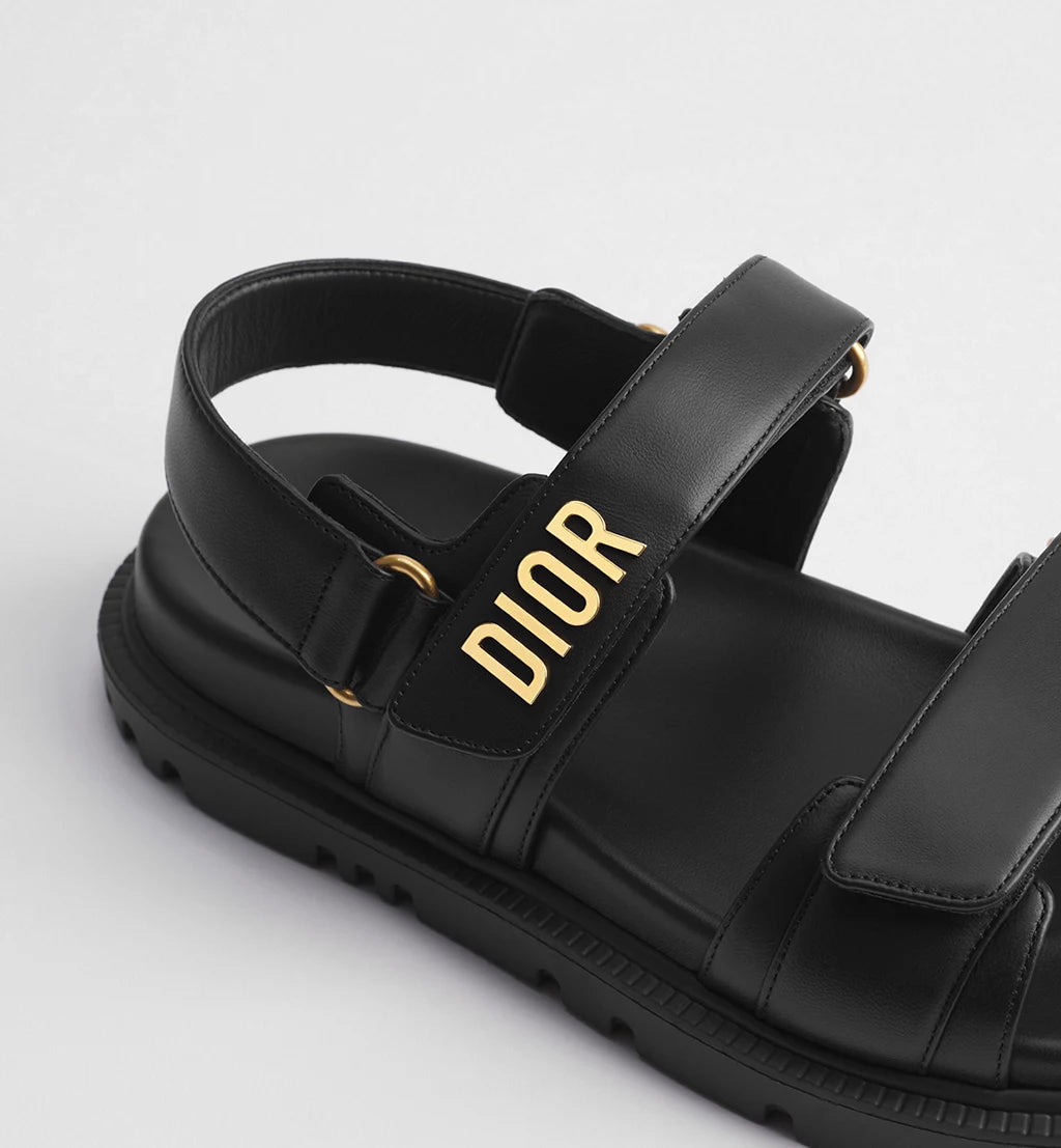 Dior Dioract Sandal Black – Demeure