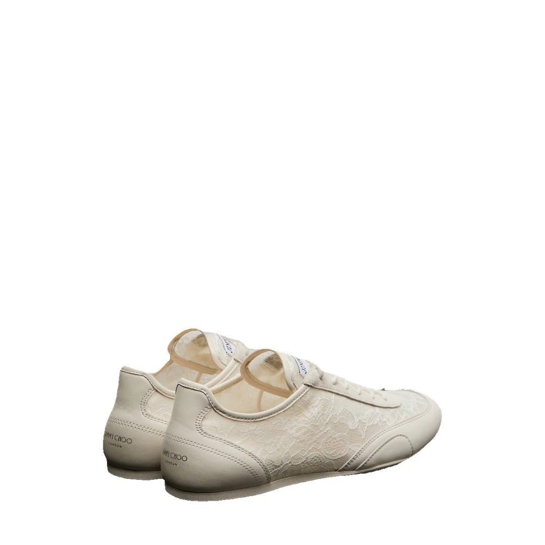JIMMY CHOO SUNNY F SNEAKERS WHITE & CREAM