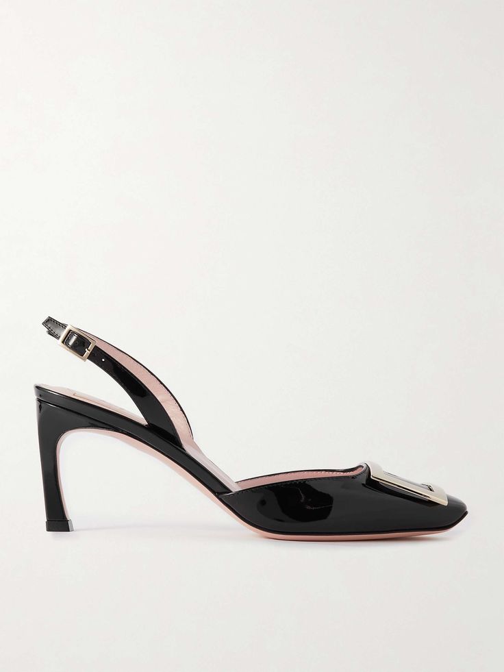 Roger Vivier Belle Vivier Patent Slingback Black