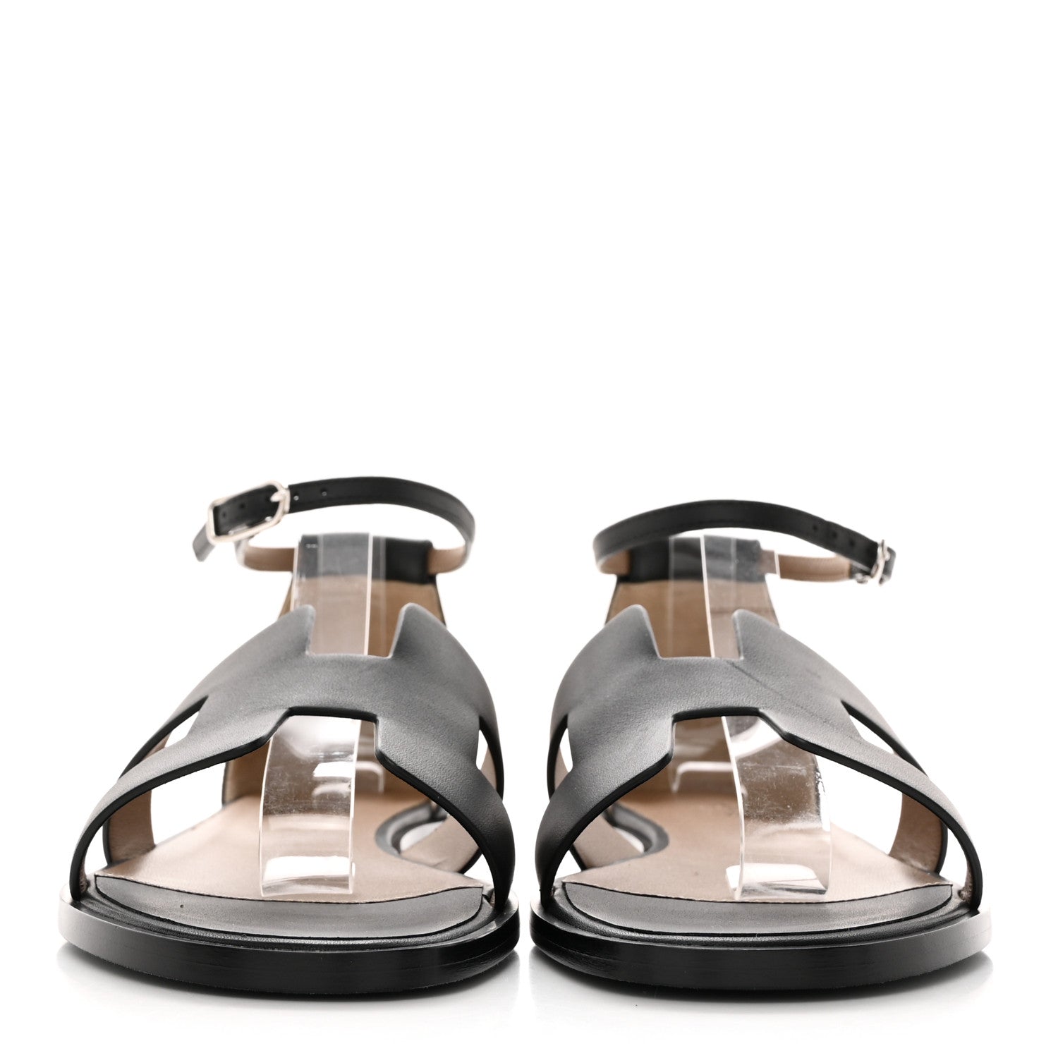 Hermès Santorini Heeled Sandal Black - side