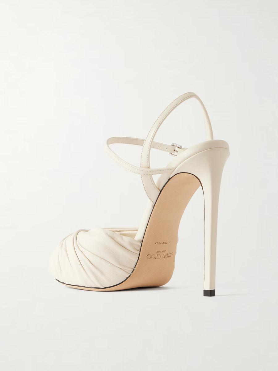 Jimmy Choo Elly 120 Leather Sandals