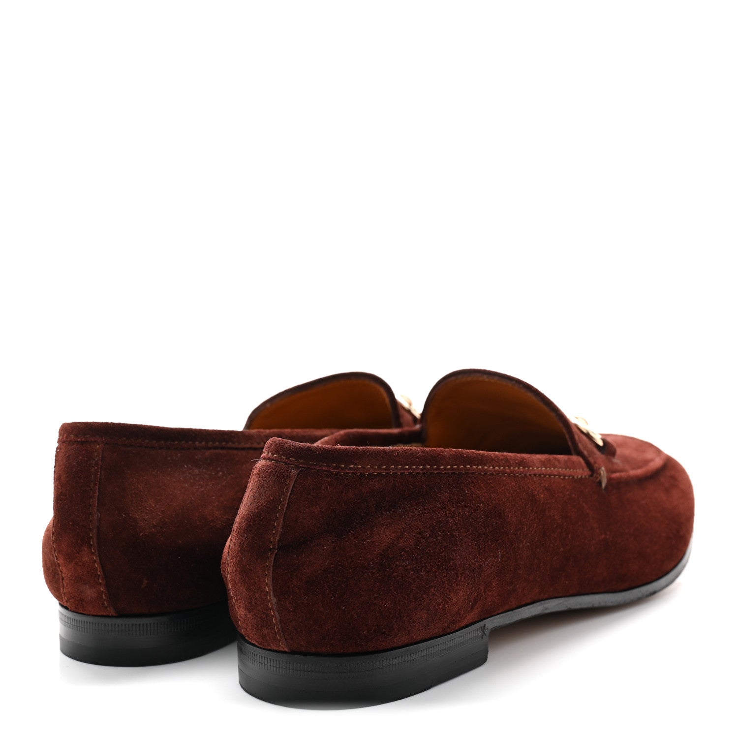Gucci Velvet GG Monogram Horsebit Jordaan Loafers Blue Brown Suede
