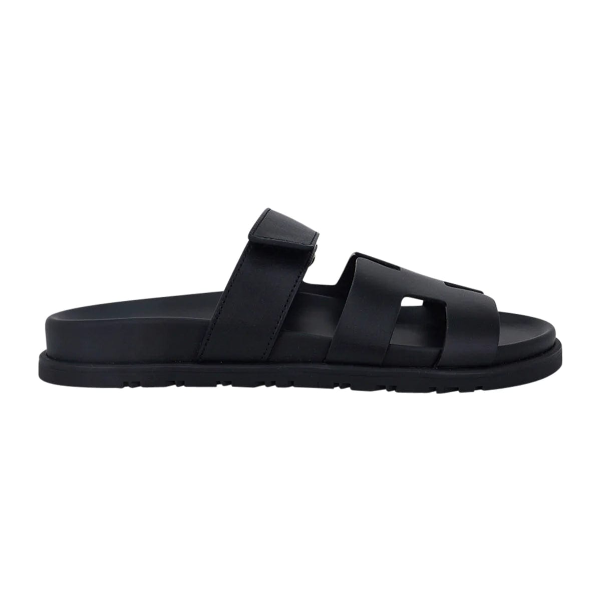 Hermès Chypre Sandal Black Calfskin