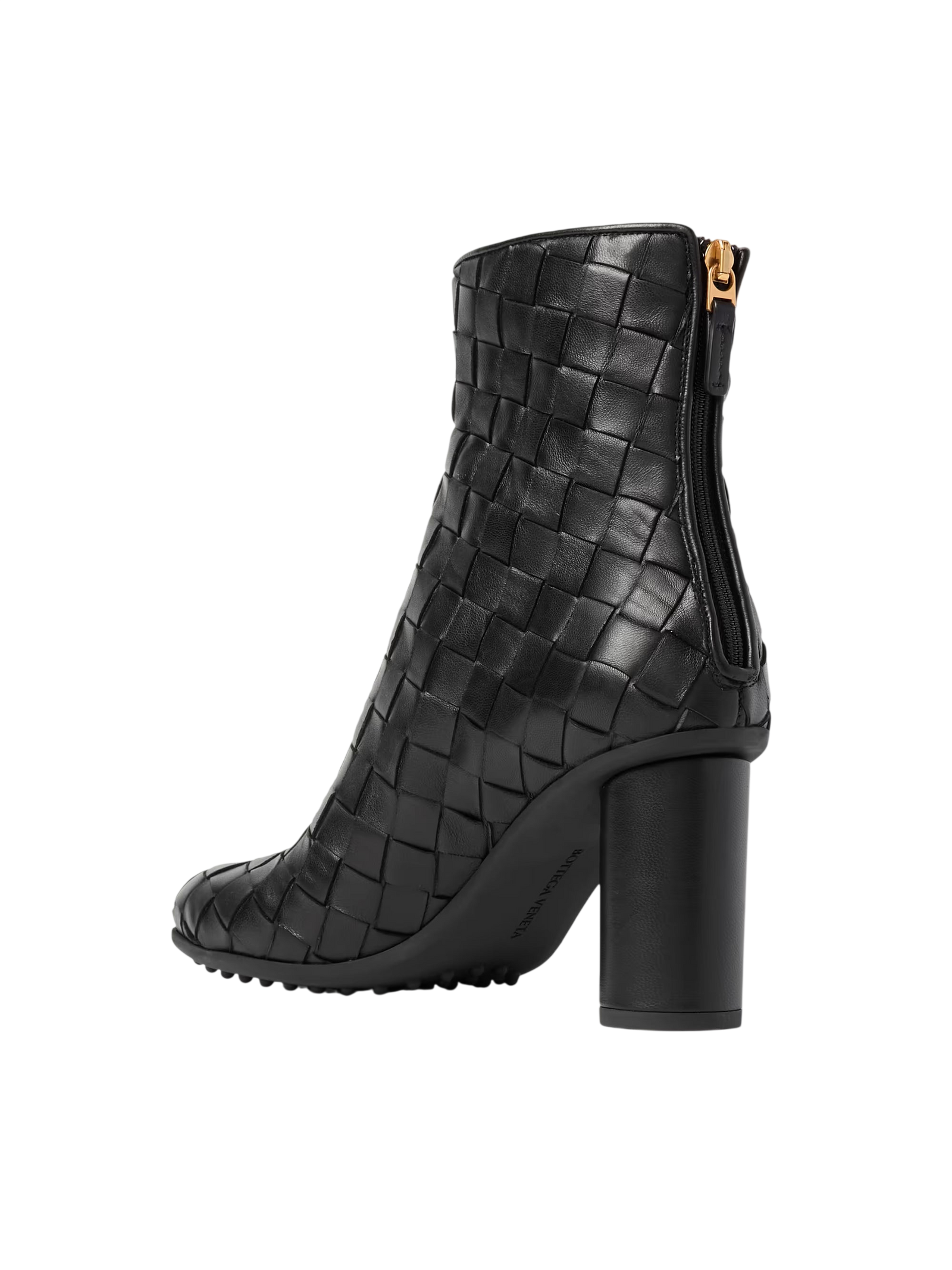 Bottega Veneta Atomic Intrecciato Leather Ankle Boots
