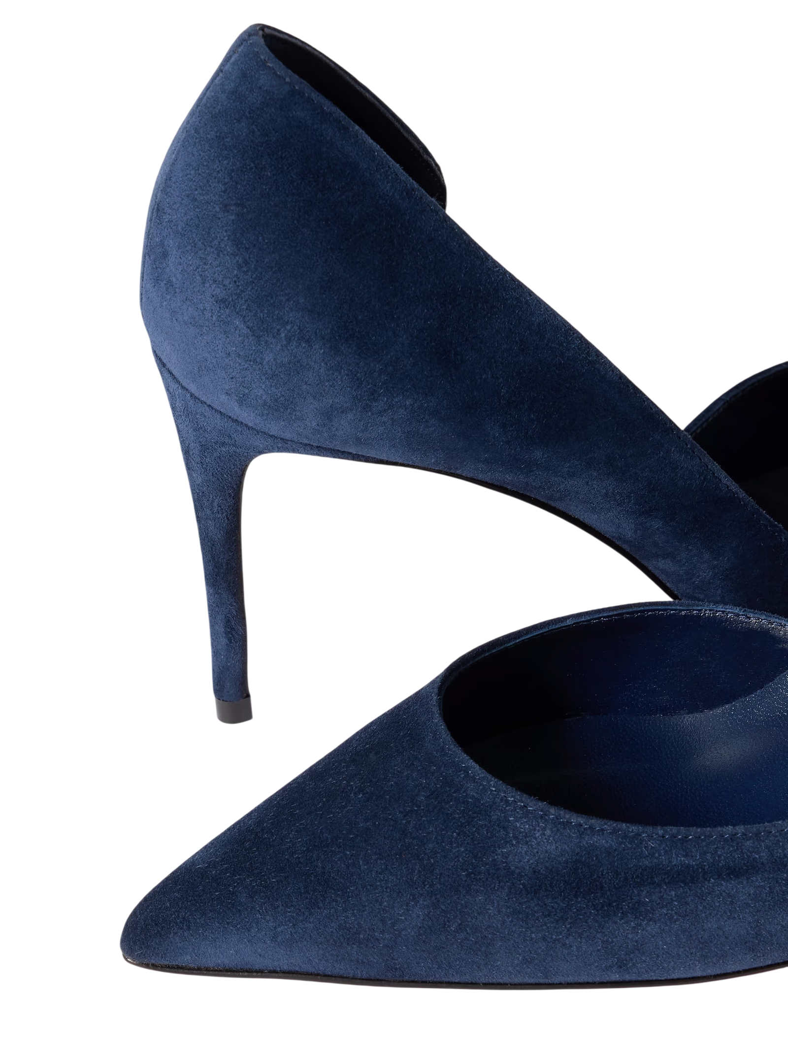 Christian Louboutin Iriza 85 Suede Pumps Navy