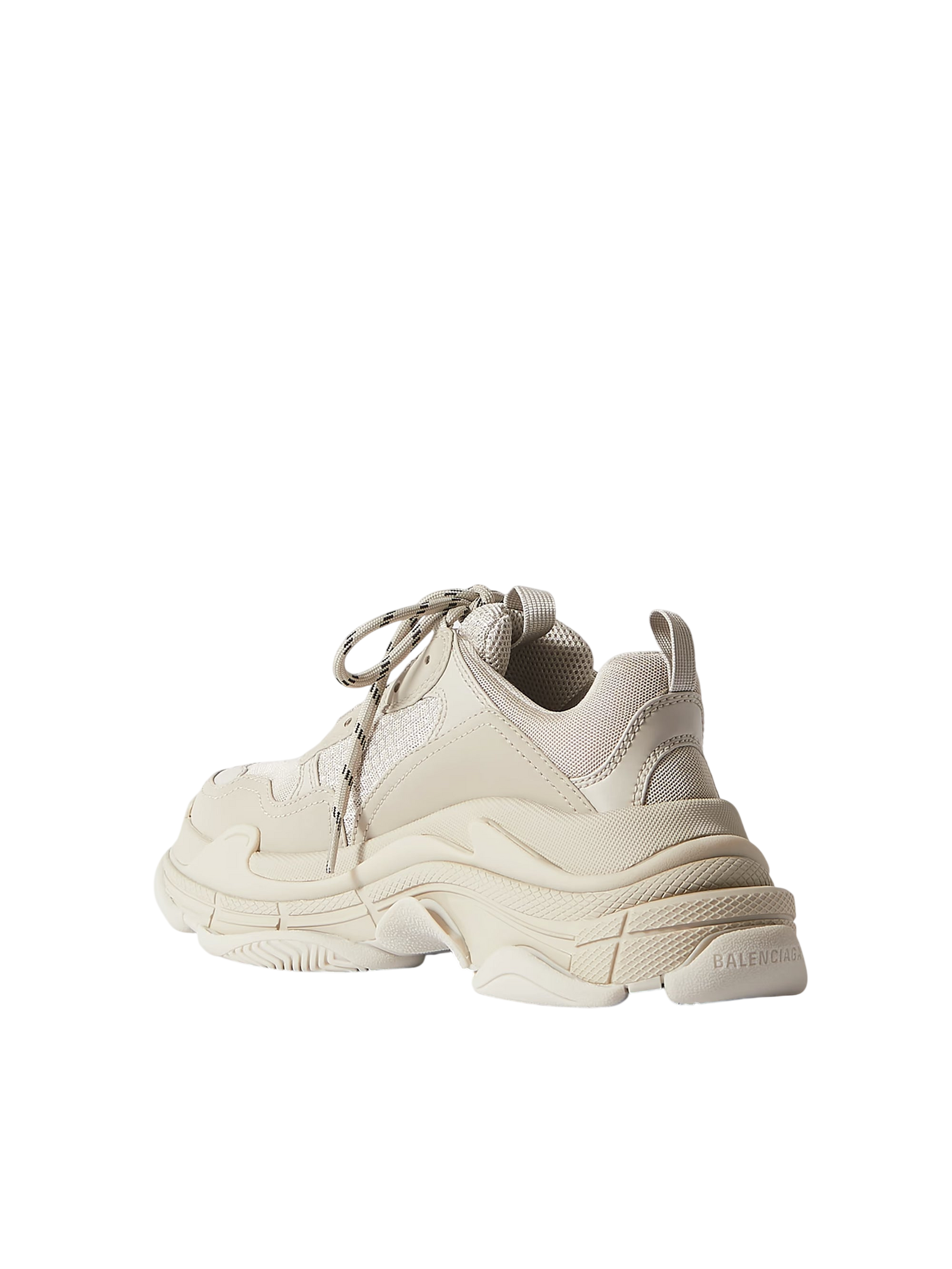 Balenciaga Triple S Logo-Embroided Leather, Nubuck and Mesh Sneakers