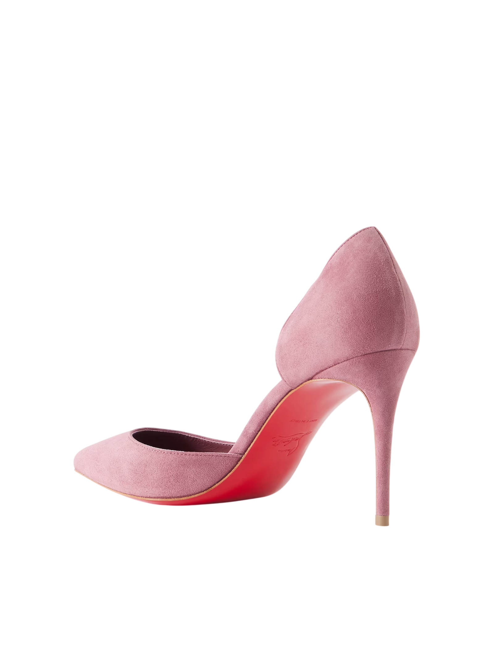 Christian Louboutin Iriza 85 Suede Pumps Antique Rose