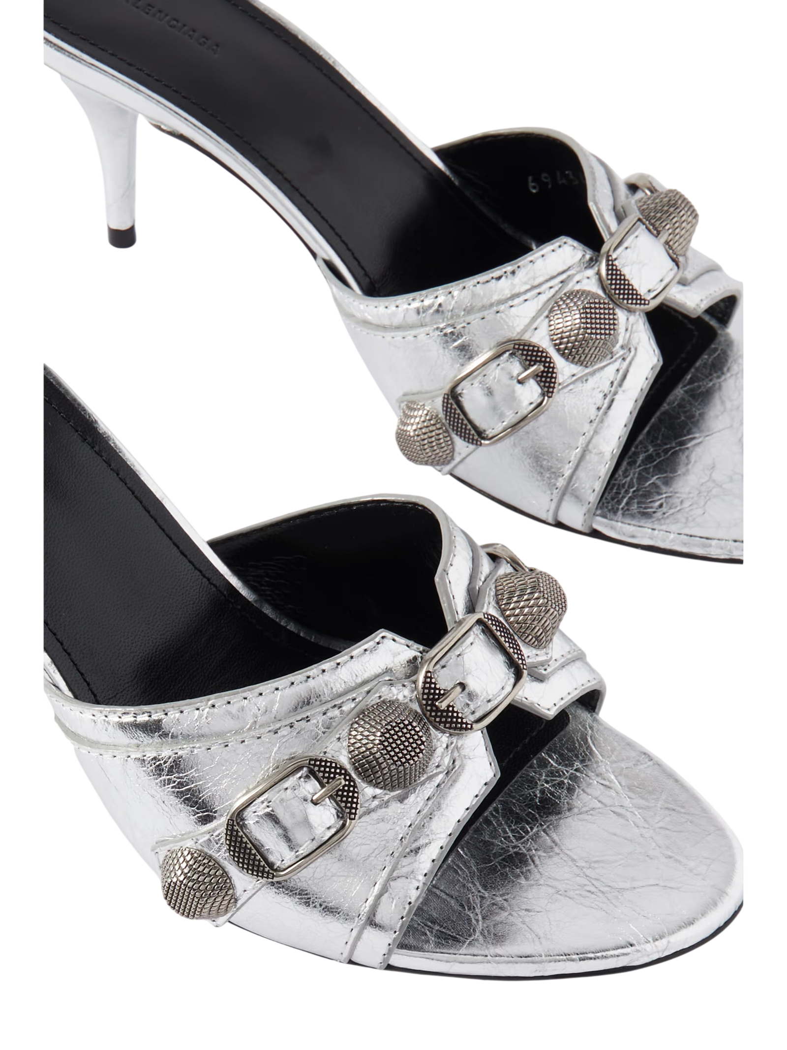 Balenciaga Metallic leather Mules