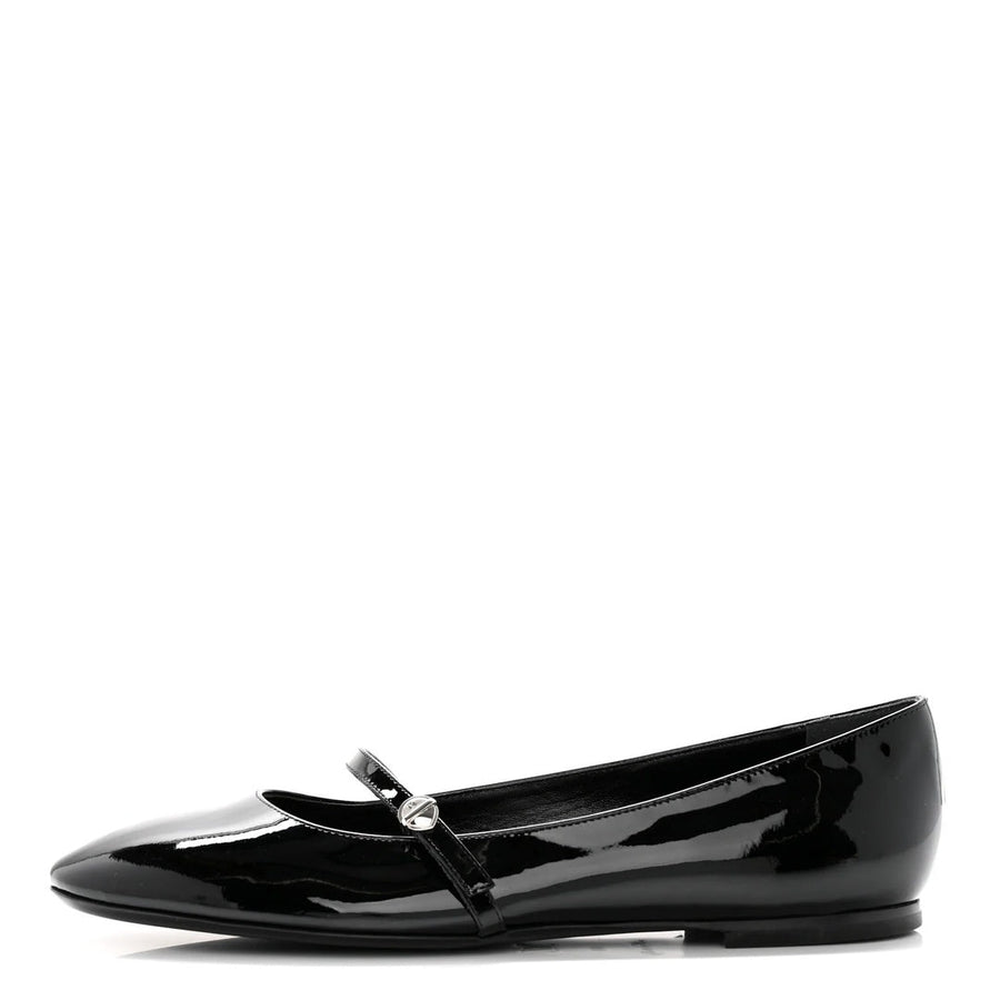 LOUIS VUITTON PATENT UNIFORMES BALLERINA FLAT BLACK