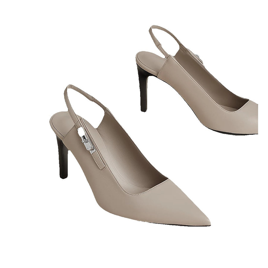 HERMÈS LOVER PUMP BEIGE NATURAL