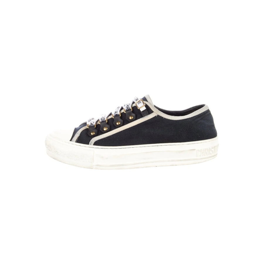 Christian Dior Walk'n'Dior Low Top Sneakers Black Canvas Black