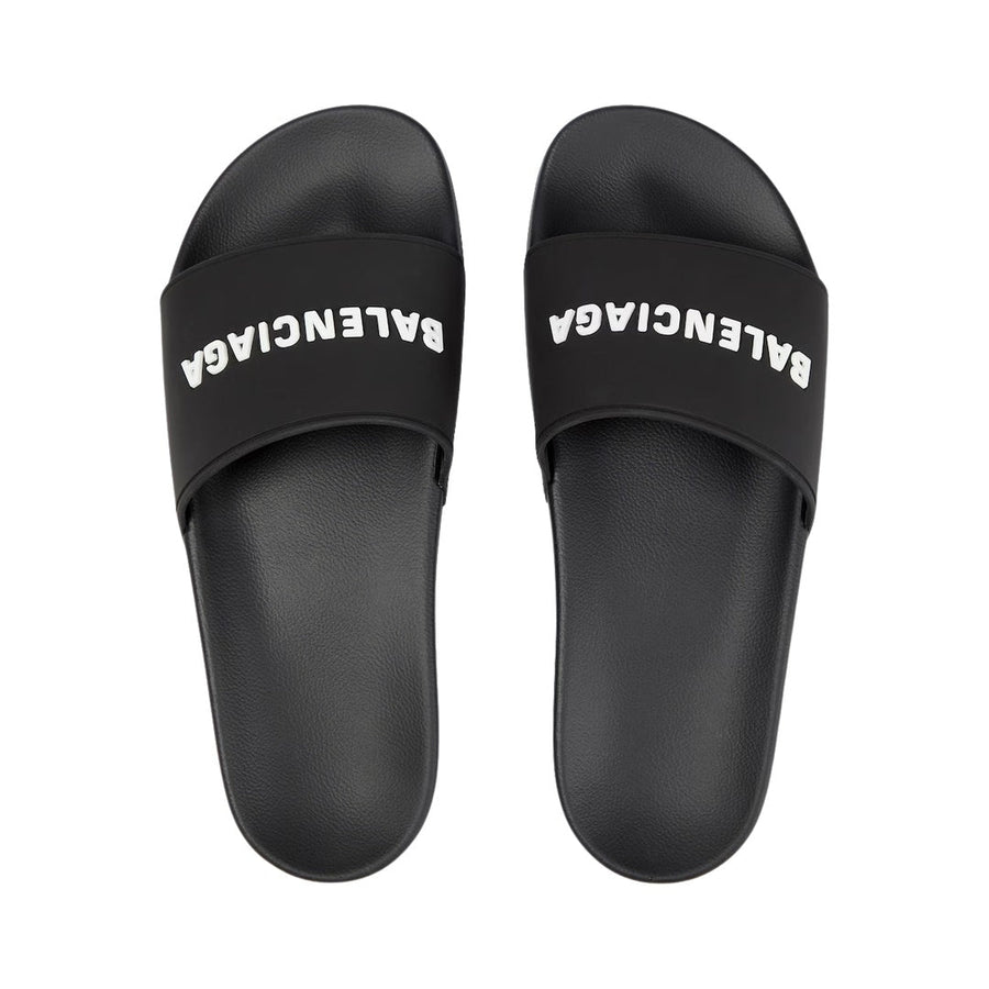 BALENCIAGA 'SPORTY POOL' SLIDES BLACK