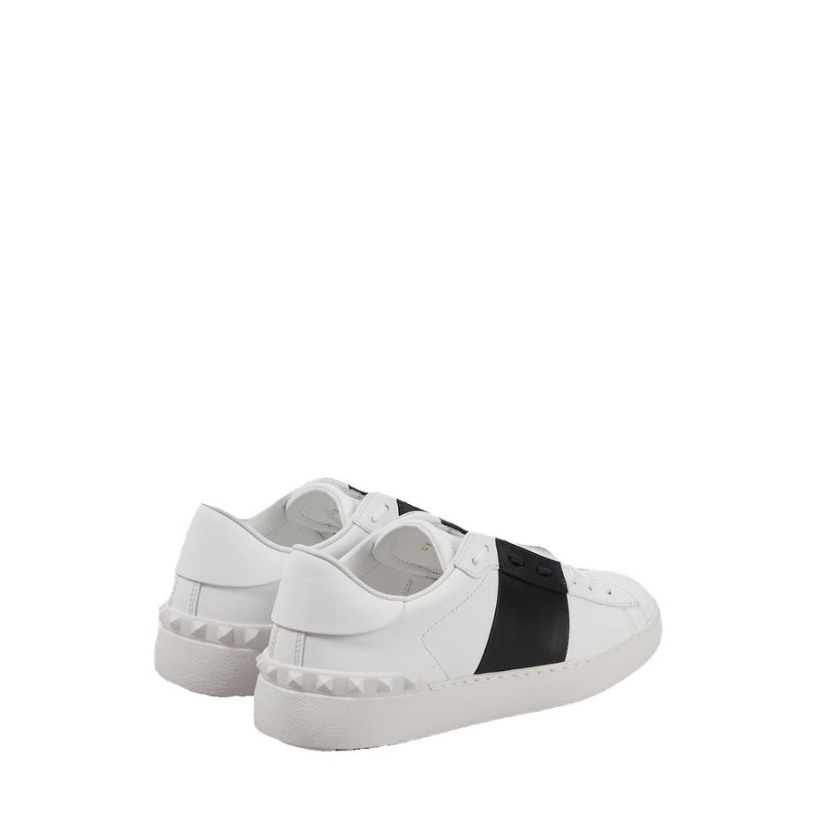 VALENTINO GARAVANI STUDDED OPEN SNEAKERS WHITE