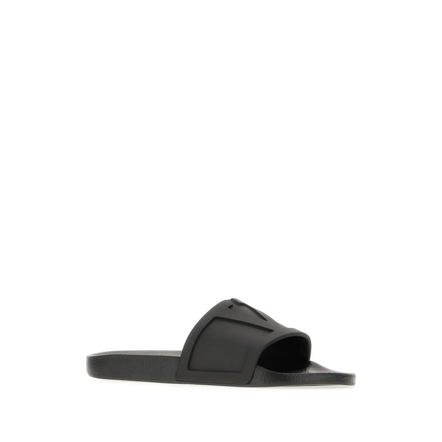 VALENTINO GARAVANI COOLSIDE SLIDES BLACK