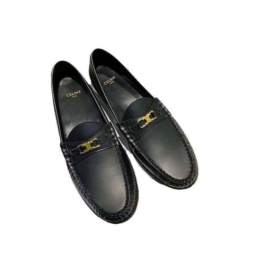 CELINE MOCCASIN TRIOMPHE LUCO BLACK
